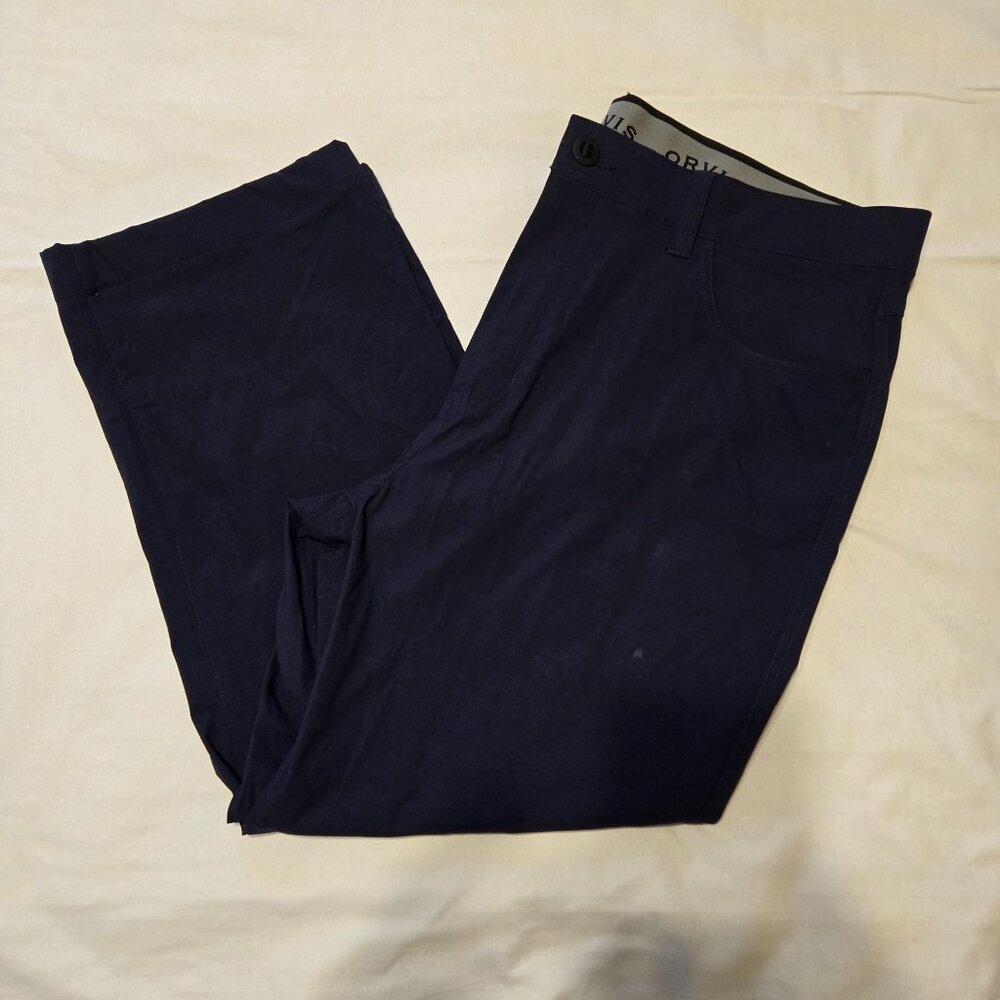 Orvis Trek‎ Navy Blue Performance Pants 38x29 Lightweight Stretch Casual Wear